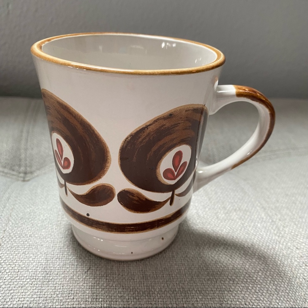 Vintage mug coffee mug jmp casualstone mug floral 70s
